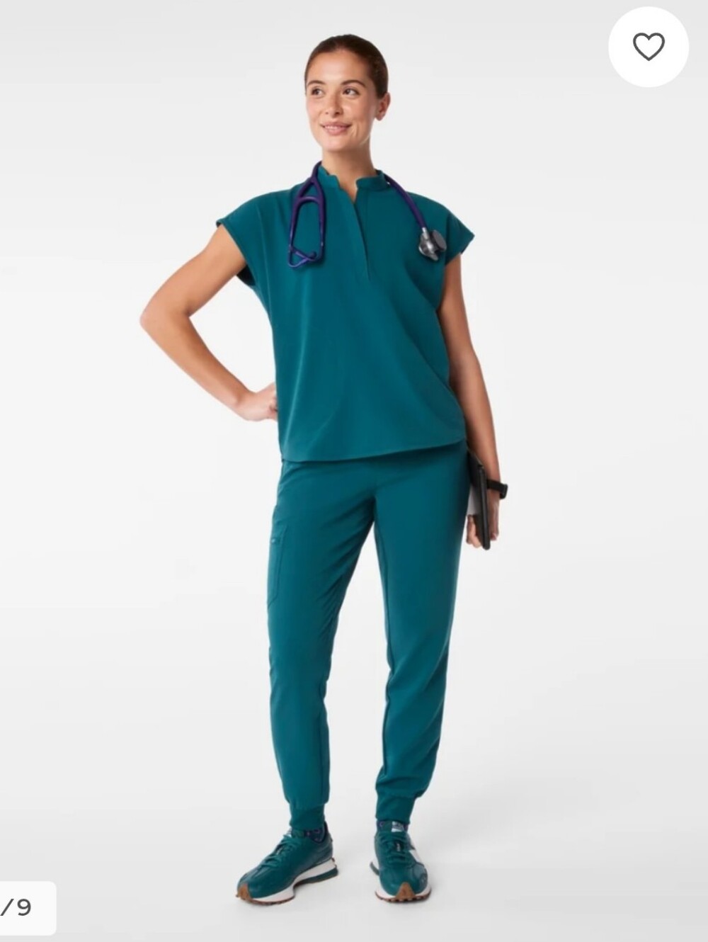 Figs Rafaela Zamora Scrubs Set Women's XS Teal Caribbean Blue